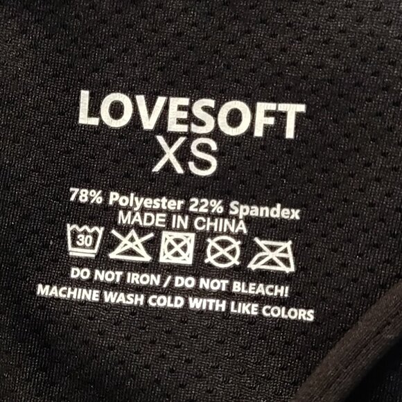 Love Soft Jumpsuit Womens Sz XS Black Yoga Athletic Move Stretch Poly Spandex - Picture 10 of 10